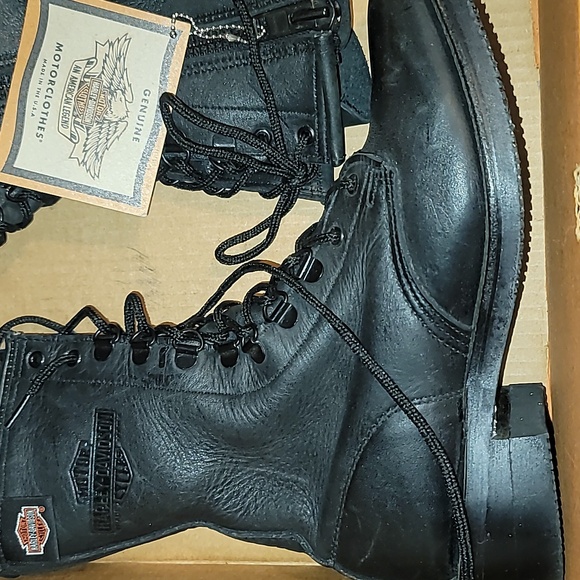 Harley davidson leather riding boots new Women's 9 - Picture 2 of 11